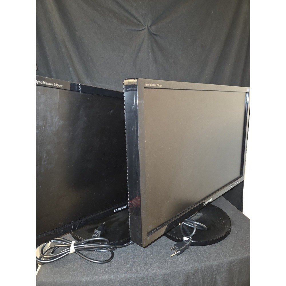 Samsung Syncmaster 245bw 24 Inch‎ Gaming Monitor With Cables Adjustable Stand